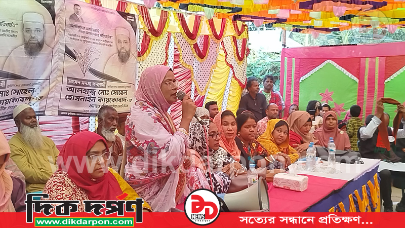 স্বামীর জন্য স্ত্রী ভোট চেয়ে নির্বাচনী প্রচারণা চালাচ্ছে ফুলবাড়ী উপজেলার সীমান্ত এলাকায়