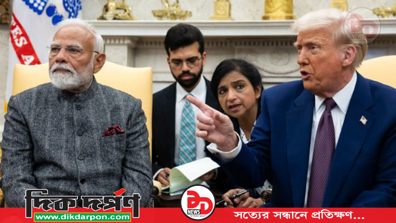 ভারতীয় পণ্যে শুল্ক বাড়ানোর হুঁশিয়ারি ট্রাম্পের